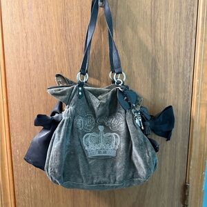 Juicy Couture Black and Gray Tote Bag